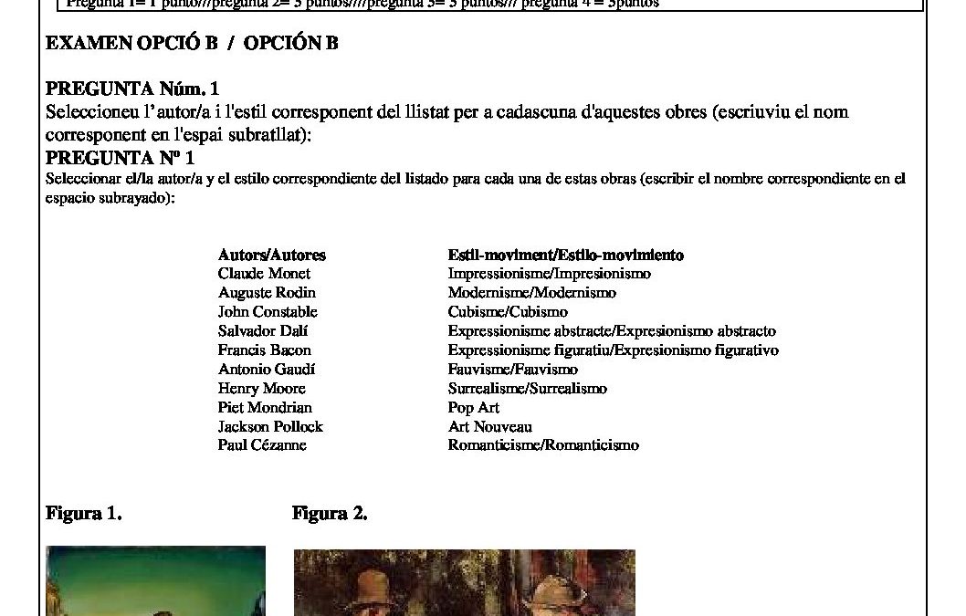 Fundamentos del arte – modelo