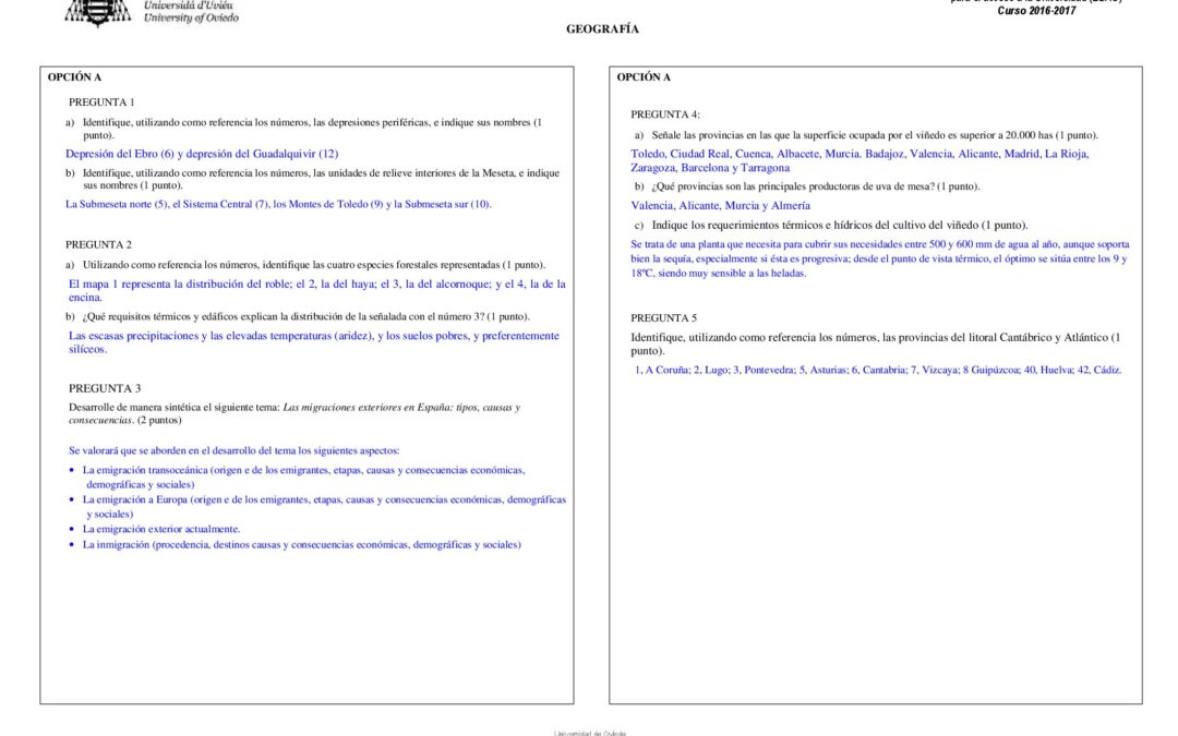 Geografía – solución
