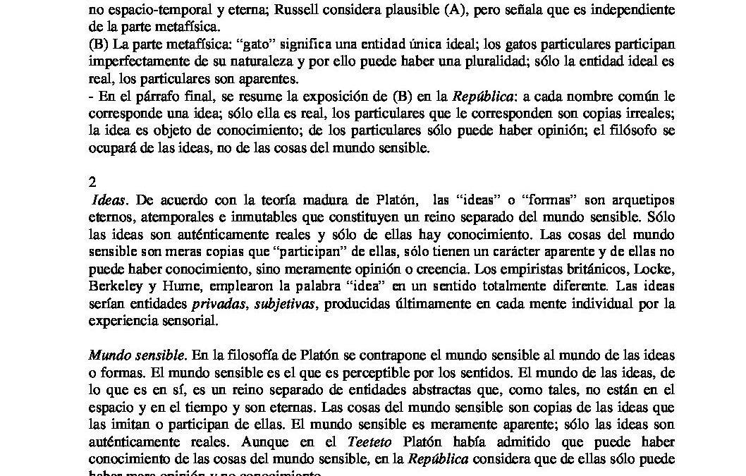 Historia de la filosofía – solución