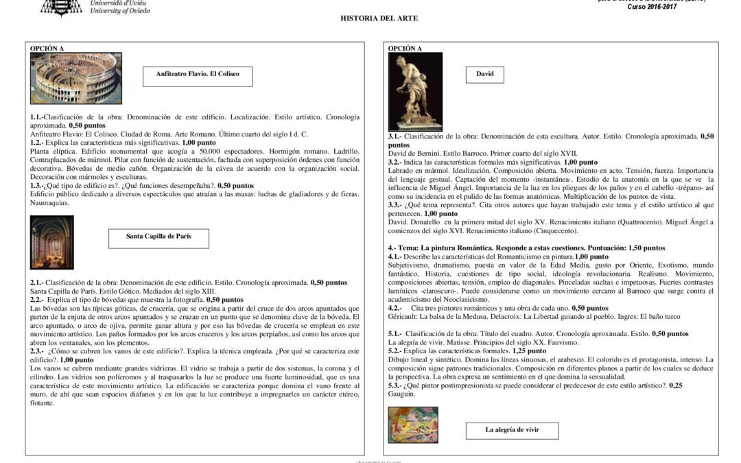 Historia del arte – solución