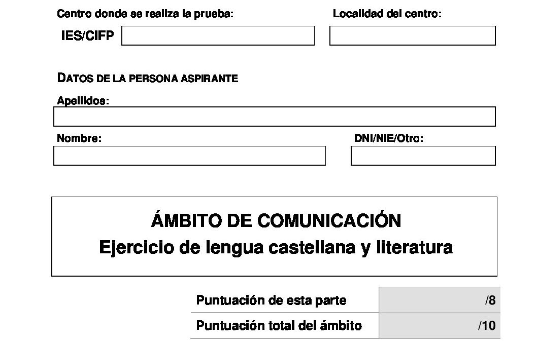 Lengua castellana y literatura