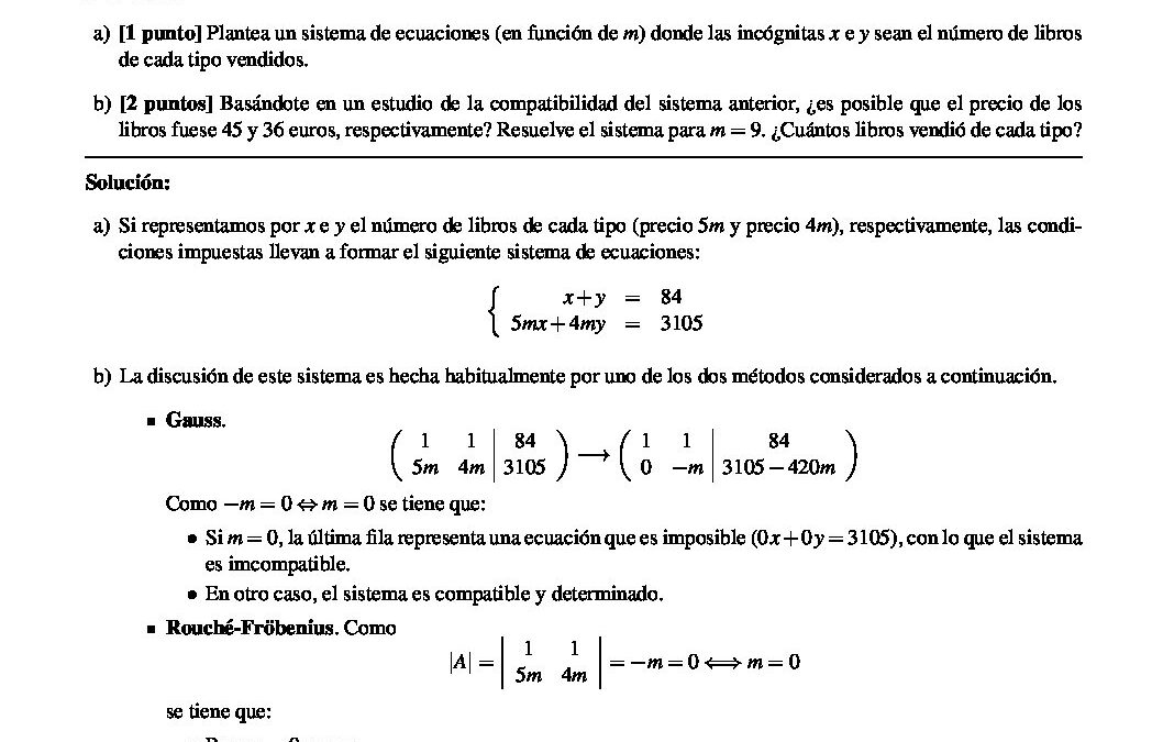 Matemáticas aplicadas a las ciencias sociales – solución