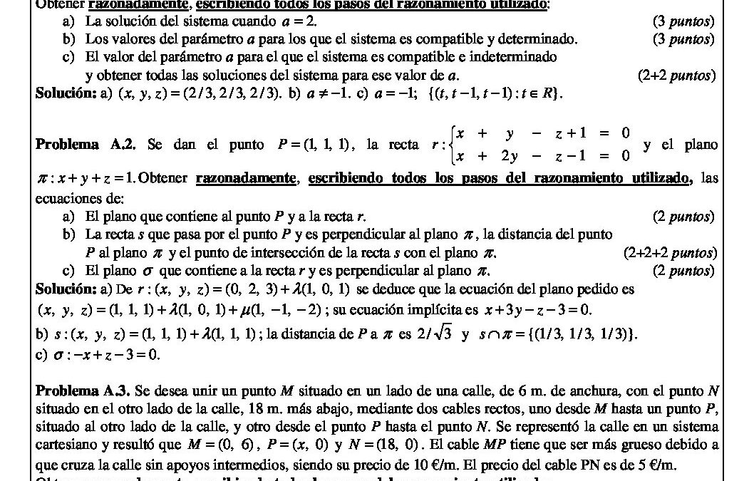 Matemáticas – solución